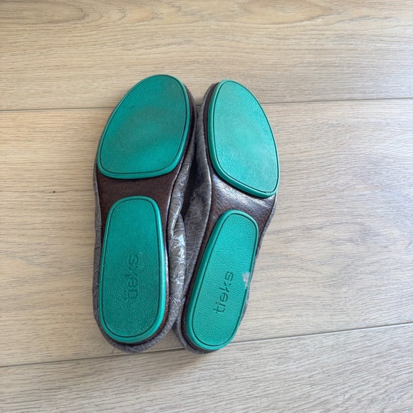 Tieks Ballet Flats Slate Grey Croc Slip-on Travel Round Toe Foldable Women's 9 - Picture 7 of 7
